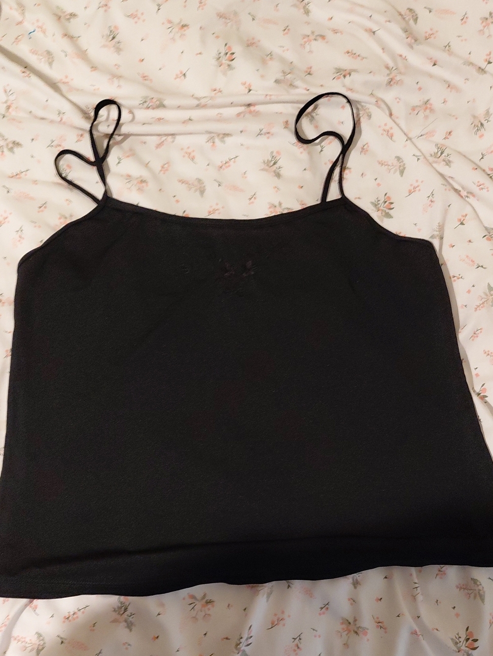 Secret Treasures Black Spaghetti Strap Camisole